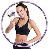 FRECOO Hula Hoop,Fitness Hula Hoop Reifen mit Stabiler Edelstahlkern und Premium Schaumstoff, Abnehmbarer Hoola Hoop Reifen Die Zur Gewichtsreduktion Verwendet Werden KöNnen für Abnehmen, F