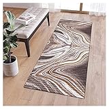 Teppich Flur Küche rutschfest Modern Waschbar Lang Küchenteppich Teppichläufer Schlafzimmer Korridor Eingangsteppich, 60-120cm Breit,B-60x500