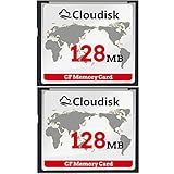 Cloudisk CF-Speicherkarte, für Vintage-Digitalkameras, 2 Stück 2PACK 128MB Small Capacity