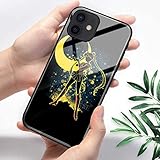 FUTURECASE Anime Sailor Moon Usagi Tsukino Panzerglas Hülle für iPhone 6 6S 7 8 Plus X XR XS Max 11 12 Pro Max Mini SE 2020 (6, iPhone 11)