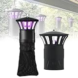 DBZDM Mückenlampe Draußen, Elektrischer Insektenvernichter, Tragbar Mücken-Lampe Insektenfalle für Hotel, Zuchtfarm, Garten und Terrasse, 2 Stück