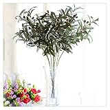 KAERMA 72cm Künstliche Europäischer Olivenbaum Zweige Blatt mit Oliven-Blättern for zu Hause Hochzeit Dekor grüne künstlichen Blumen Indoor-Grün (Color : 1pc 72cm)