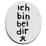 paletti Talisman Engel-Münze | Text ‘ich Bin bei dir’ versilb