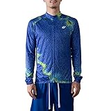 Lohca Herren Radtrikot Langarm Schnelltrocknende Fahrradbekleidung mit Multi-Taschen-Design Atmungsaktive Funktionsshirt für Radsport Jogging Outdoor-Sport, Sternenhimmel 2XL