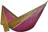 AJIAHONG Hängematte, tragbarer Hängematten-Hängematten-Zeltstuhl für Rucksack-Schwingen mit Zwei starken hängenden Riemen einfach zu einrichten (Farbe : Purple, Size : 230x90cm)