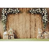 OFILA Rustikaler Hochzeitshintergrund, 3 x 2 m, Hochzeitszeremonie, Fotografie-Hintergrund, Braut Bräutigam, Portraits, Hochzeitsfotos, Verlobungsfeier, Brautparty, Hochzeit, Video, F