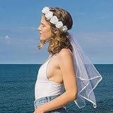 Pppby JGA Accessoires Deko für den Junggesellenabschied Hochzeit Schleier Brautschleier Braut Tiara Hochzeit Softtüll Weiß Schleier mit Kamm für Braut to be, Team B