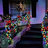 Christmas Fairy Lights，LED Lichterketten, Outdoor Weihnachtsdekoration, 5M 50 LEDs Erdbeer Batteriebetriebene Lichterketten, 8 Modi G