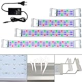 Fscm 6W LED Aquarium, RGB Beleuchtung, Aquarium Pflanzen Lampe, mit Verstellbarer Halterung, für 30-50cm Fisch Tank