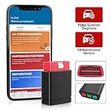 thinkcar Pro Bluetooth OBD2 Scanner, Vollsystem-Scan-Tool mit 15 Reset-Service, IMMO, Auto Vin, DTC Lookup, Drucken Gesundheitsbericht, Check Engine Light Code Reader für iOS &