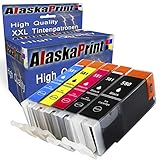 Alaskaprint 5 Druckerpatronen Ersatz für Canon PGI-580 CLI-581 XL kompatibel mit Canon Pixma tr8550 TS6150 TS6151 TR7550 TS8150 TS8151 TS8152 TS9150 TS9155