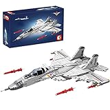 xSuper Militärische Kampfflugzeuge 1186Pcs Army Fighter Jet Airplane Bausteine Flugzeug Ziegel Spielzeug Geschenk für Kinder Erw
