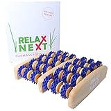 Fussmassageroller aus Holz | gegen müde und schmerzende Füße | Reflexzonen Fussmassagegerät | original RELAX NEXT