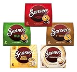 Senseo Pads, Probierbox mit 5 Sorten, 66 Kaffeepads, 5er Vielfaltspak