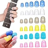 Fingerschutz Aus Silikon, Fingerschutz Für Gitarre, Fingerschutz, Gitarren Finger Cots, Fingerkappen Werden Für Gitarre, Bass, Ukulele, Daumenklavier, Lesen Und Sticken Verwendet, 5 Größe, 30 Stück