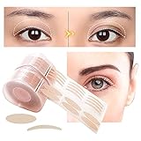 Btruely 1200 Stück Schlupflid Tapes, Double Eyelid Tape Augenlid Stripes Unsichtbare Doppelte Schlupflider Tape Augenlid Lifting ohne OP, Wasserdicht Eyelid Klebeband Augenlid (1200 Stück)