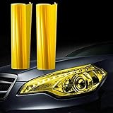 Scheinwerfer Folie Gelb 20x30cm Tönungsfolie Nebelscheinwerfer Rückleuchten Vorderleuchten (12€ pro m²)