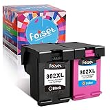 Foiset Remanufactured Cartouches d'encre Remplacement Pour HP302 302 XL (2pack) Pour Deskjet 3630 2130 3630 3634 Envy 4520 4521 4524 4527 Officejet 3831 3830 3833 3835 4650 5232 522