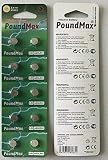 10 x AG3 LR41LR736 LR41 L736 192 1,5 V PoundMax Alkaline Knop