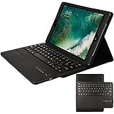 TECHGEAR® Apple iPad Pro 26,7 cm ABS Fall PU-Leder Fall mit Built in Abnehmbare Bluetooth Drahtlose UK-Tastatur und Ständer schwarz schwarz iPad Pro 10.5'