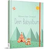 TWIVEE - Babyalbum - Babybuch zum Eintragen - Mädchen und Jungen - Baby - Erinnerungsbuch für das erste J