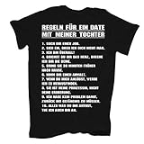 Spaß kostet Männer und Herren Tshirt Vater Regeln für EIN EIN Date mit meiner Tochter (mit Rückendruck) Grösse S bis 8XL
