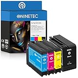 NINETEC NT4-953XL 4er Set Patronen kompatibel mit HP 953XL | Für HP OfficeJet Pro 7700 Series 7720 7730 7740 WF 8200 Series 8210 8216 8218 8710 8715 8718