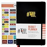 This is My Era Budgetplaner, Ausgaben-Tracker-Notizbuch, Budgeting-Tagebuch, Finanzplaner und Kontenbuch (schwarz, 1 Stück)