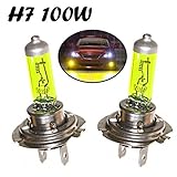 2x Jurmann H7 100W 12V PX26d Aqua Vision Gelb Yellow Scheinwerfer Ersatz Halogen Lampe - Off-R