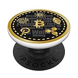 Bitcoin Kryptowährung Iota Ethereum Ripple Polka Dot PopSockets mit austauschbarem PopGrip