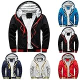 U/S Weihnachten Kostüm Herren Langarmshirt Herren Jacke Herren übergangsjacke Fahrradjacke Für Herren Hoodie Herren Weiß Fleece Gefüttert Winterjack