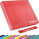 Movit® Balance Pad Sitzkissen rot mit Elastic Tap