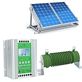 Nannday 【??????ö?????????????】 Wind Solar Hybrid Laderegler, Boost-Typ MPPT LCD-Display Wind Solar Hybrid Controller mit Entladewiderstand(1-JW1230)