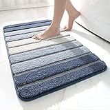 DEXI Badezimmerteppich rutschfest Badematte 50 x 80 cm,Badteppich Saugfähig Weich Maschinenwaschbar für Badezimmer,B