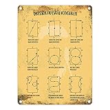 trendaffe - Metallschild mit Dressurreiten Hufschlagfiguren M