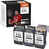 3 LEMERO SUPERX Wiederaufbereitet Kompatibel für PG-545 545XL Tintenpatronen für Canon PIXMA MX495 TS3150 MG2450 MG2550 MG2550S MG2950 MG3050 TS205 TS305 iP2850 Druck