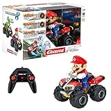 Carrera RC Mario Kart 8 Mario Quad │ Ferngesteuertes Auto ab 6 Jahren für drinnen & draußen │ Mini Mario Kart Auto mit Fernbedienung zum Mitnehmen │ Spielzeug für Kinder & Erw