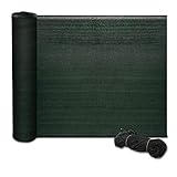 casa pura® Zaunblende | Fachhandel-Qualität | effektiver Sichtschutz, Windschutz, Schattiernetz | für Sportplatz, Garten, Maschendrahtzaun | Tennisblende grün | viele Größen (1,5m x 30m)