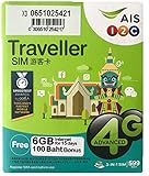 Sim Karte Thailand - Telefonieren & SMS 100 Baht - 6GB Daten 4G - 15 Tag