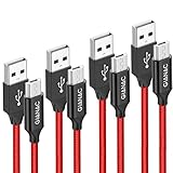 GIANAC Micro USB Kabel, [4pack 0.5m+1m+2m+3m] Nylon Micro USB Schnellladekabel Android Handy Ladekabel für Samsung S7 S6 J5, Kindle,Xiaomi Redmi 5, Huawei, HTC, Wiko, Nokia, Sony