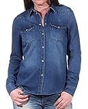 VERO MODA Damen Jeanshemd VMMaria 10209106 medium Blue Denim L