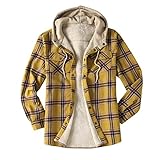 Herren Übergangsjacke Warm Winterjacke Herbstjacke Kapuzenjacke Fliegerjacke Bomberjacke Baumwolle Cargo Jacke Männer Blouson Windbreaker Plus Größe karierte Reverstasche dicke lose Zipper Jack