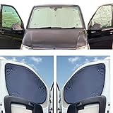 Fenster-Jalousien-Set für Volkswagen T5 (2003–2010), wendbares Thermo- und Thermo-Front-S