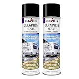 2 x Dekalin Dekaphon 9735 Unterbodenschutz - widerstandsfähige Schutzbeschichtung für Camper, Caravan, Wohnmobil 500ml - schw