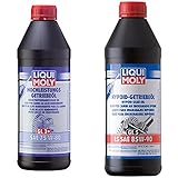 Liqui Moly 4427 Hochleistungs-Getriebeöl (GL3+) SAE 75W-80 1 l & P000221 1410 Hypoid-Getriebeöl (GL5) LS SAE 85W-90 1