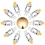 Wowatt LED G4 AC-DC 12V Lampe 1.2W Ersatzt für 10 Watt 2800K Warmweiß Birne Leuchtmittel Stiftsockel Hohe CRI 83Ra 120lm Hell Super Mini 260° Abstrahlwink