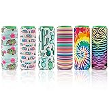 6 Stück Beer Sleeve Dosenkühler, SITAKE PremiumNeopren-Schutzhüllen 330ml mit 6 Verschiedenen Mustern - Perfekt für 12oz Energy Drink und Bierdosen (6 Stück)