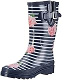 Beck Damen Stripes Gummistiefel, Blau (Dunkelblau 05), 38 EU