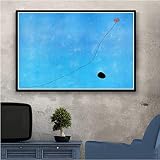 SLFWCLH Plakat und Drucke Joan Miro Gemälde der modernen Kunst Abstraktes Bild Leinwandbilder für Wohnkultur 50 × 70 cm Kein R