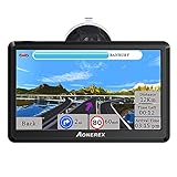 Navigation für Auto, Aonerex 7 Zoll Touchscreen GPS Navi für LKW PKW KFZ 8 GB Navigationsgerät mit Neueste UK Europa Karte Lebenslang kostenlos Kartenup